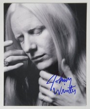 JOHNNY WINTER Signed Autograph Auto 8x10 Photo JSA