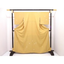 Authentic Unused Visiting kimono, Yuzen dyeing and tie-dyeing, size L bod...