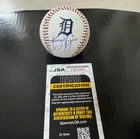 Detroit Tigers  KENNY ROGERS  Signed Tigers Logo OML Baseball Ball JSA