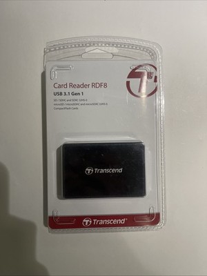 Transcend RDF8 USB 3.1 Multi Card Reader for SD SDHC SDXC UHS CF MicroSD HC