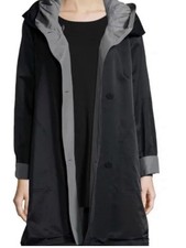 Eileen Fisher Reversible Hooded jacket coat R...