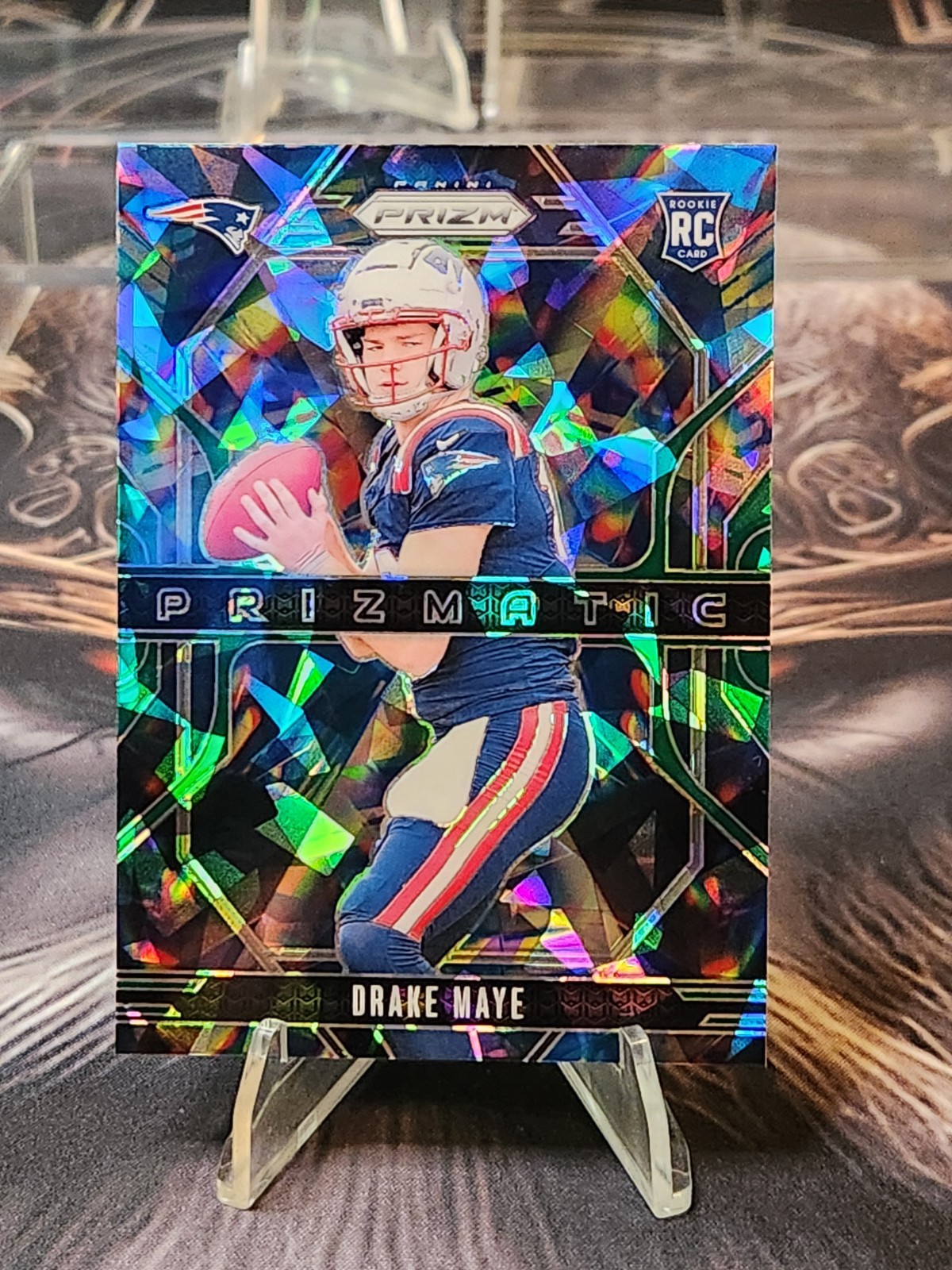 2024 Panini Prizm - Prizmatic Drake Maye #2 Green Cracked ICE PRISMATIC(RC) 🔥🚀