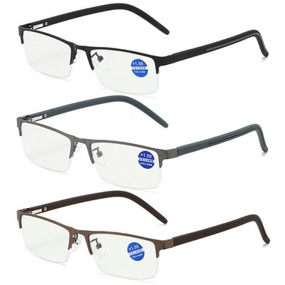 3 Pack Mens Unisex Blue Light Blocking Reading Glasses Spring Hinge Readers New