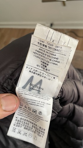 Arc’teryx Cerium down jacket Size M Men's - Picture 5 of 7
