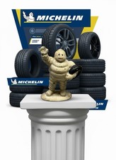 c1930s MICHELIN MAN “Bidbenum” Solid Cast Iron Paperweight Statue Vintage Toy