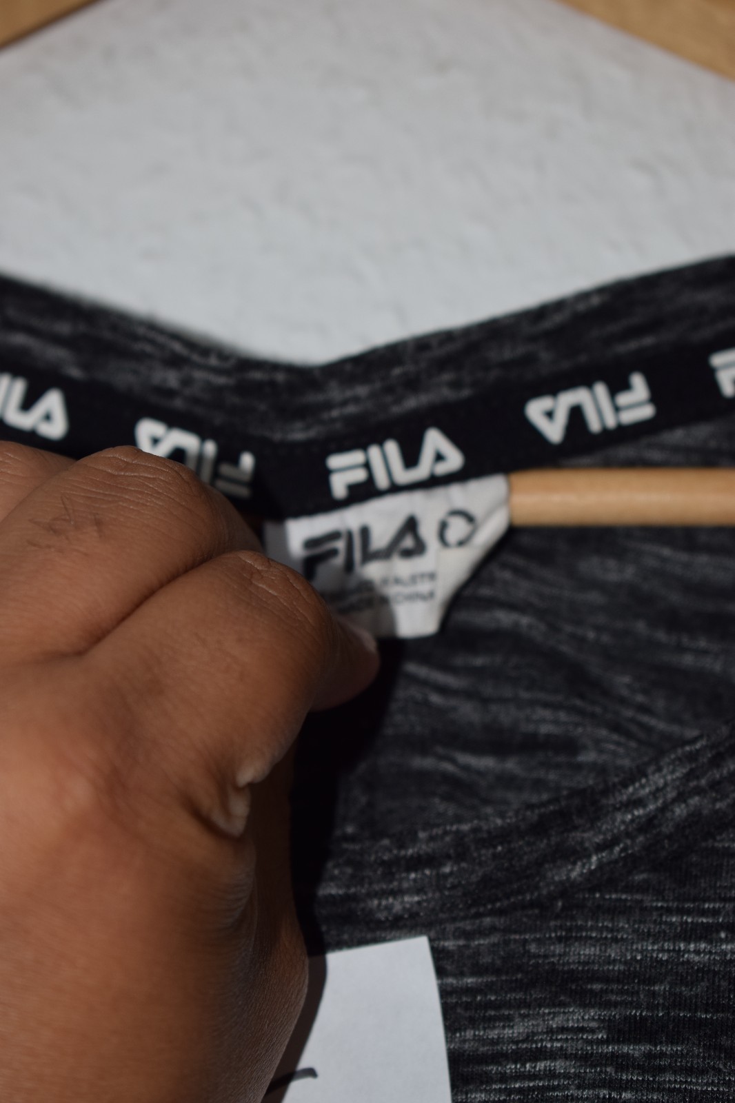 Fila Women’s Space-Dye Long Sleeve Performance Tee - Heather Gray image 5