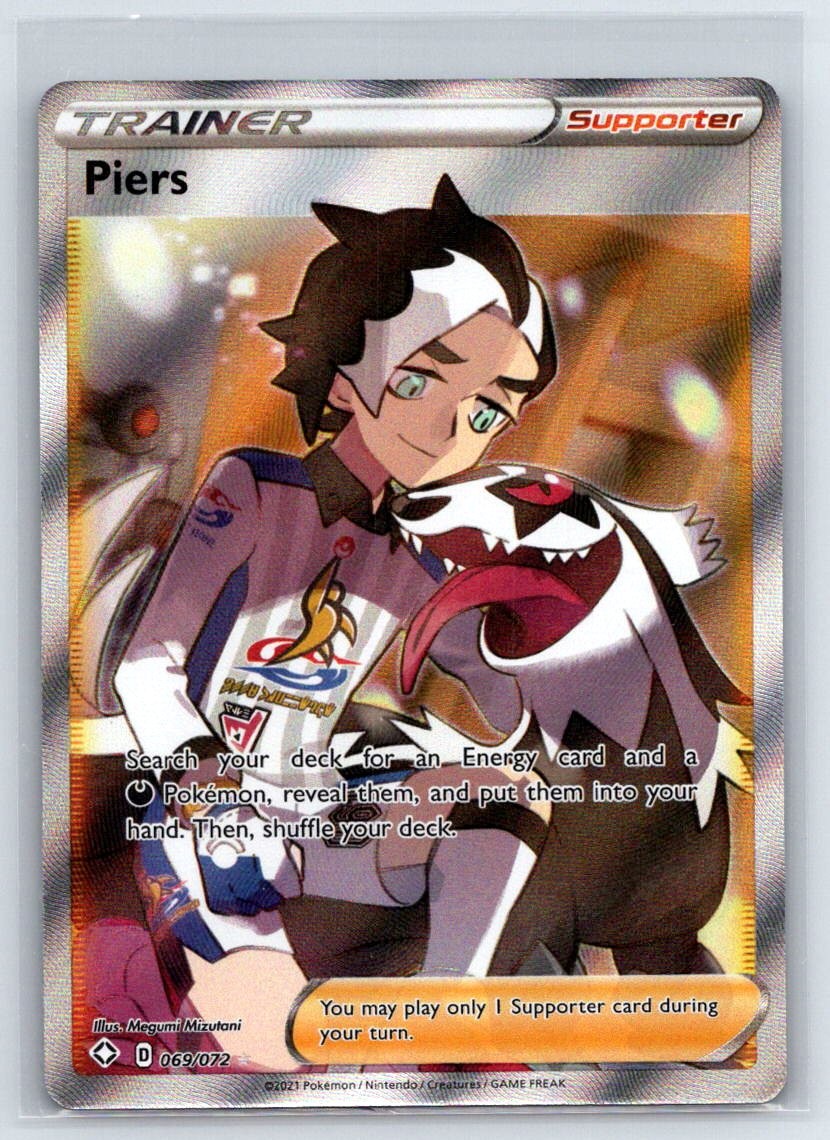 Piers 069/072 Ultra Rare Shining Fates Pokemon Holo Near Mint