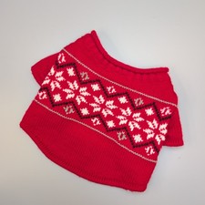 Build A Bear roter Strick Fair Isle Winter Pu...