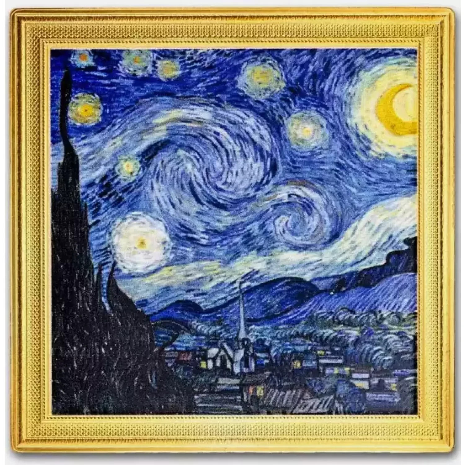 2023 Niue VINCENT VAN GOGH STARRY NIGHT 2oz 999 SILVER Coin ~ OGP / COA  RARE