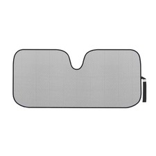 Accordion Folding Front Windshield Sun Shade for Car Truck SUV 58 x 24 Inch Gray