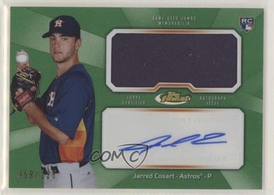 2013 Finest Jumbo Relic Rookie Refractor Green 58/125 Jarred Cosart Auto 0jd0
