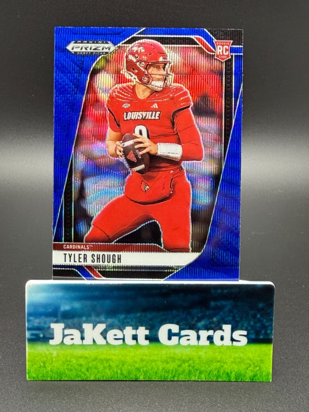 2025 Panini Prizm Draft Picks - Tyler Shough #49 Blue Wave /299 RC - Louisville