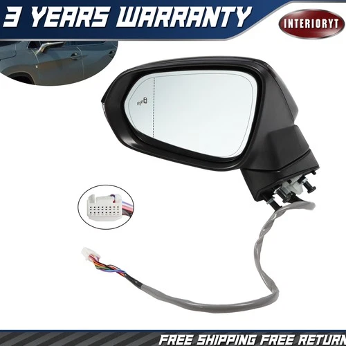 Power Mirror Driver Side For 2016-2022 Lexus RX350 RX350L RX450h RX450hL