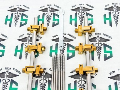 Premium Golden AO Extèrnal Fíxatör 2 Sets 4.5 Tibía and 5.0 Femúr Orthopèdic