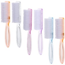 6 Pcs Nail Brushes For Cleaning Nails And Dust With Comfortable Handle