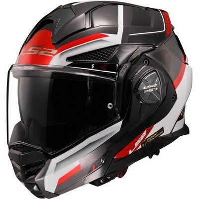 LS2 Über-Klapphelm FF901 Advant X Spectrum schwarz weiß rot E22.06  Gr. L 59/60