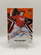 2026 Topps Series 1 ZACH MAXWELL RC Auto Orange Baseball Stars #24/25 #BSA-ZAM