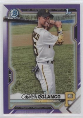 2021 Bowman Chrome Prospects Purple Refractor /250 Shalin Polanco #BCP-222 04lr