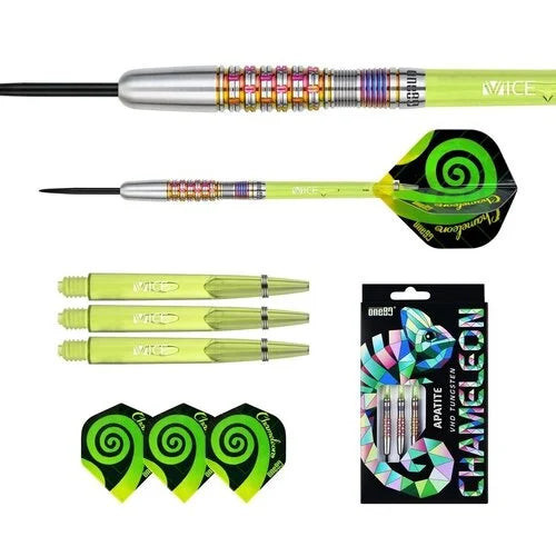 One80 Chameleon Apatite 23 Gramm 90% Tungsten Steel Tip Dart Set - Bild 6 von 6