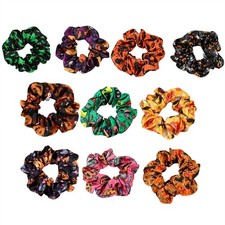 Halloween Scrunchies Pumpkin Skull Hair Tie Hair Scrunchies Elastics Hair Bands