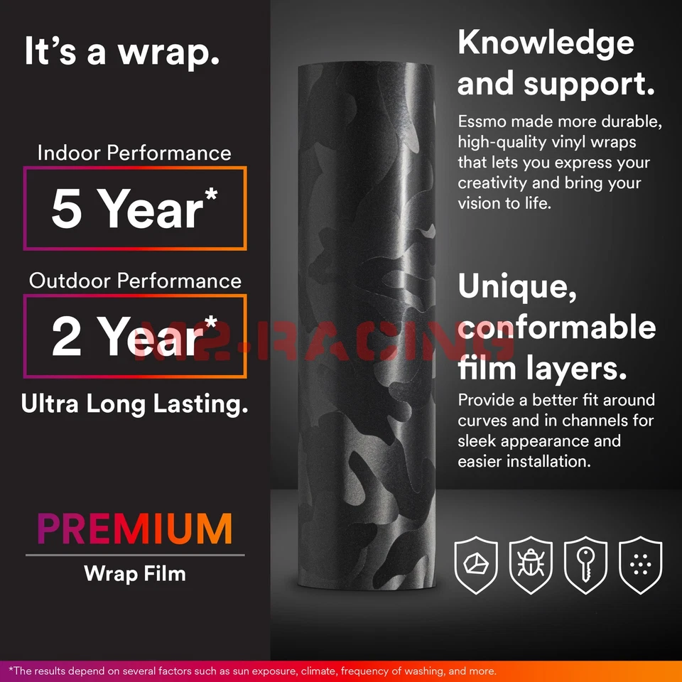 Камуфляж тени черный камуфляж узор автомобиля виниловая упаковка этикетка стикер лист пленка - Изображение 4 из 4