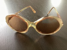 Vintage Diane Von Furstenberg Coralie Sunglasses Marblized Frame Rose Color Lens