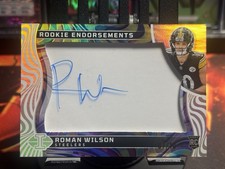Panini 2024 Illusions Rookie Endorsements Roman Wilson Auto /10 Gold Steelers
