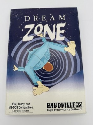Dream Zone Baudville IBM Tandy PC Game 5.25 Floppy Vintage Rare