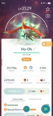 Pokémon GO Apex Ho-Oh