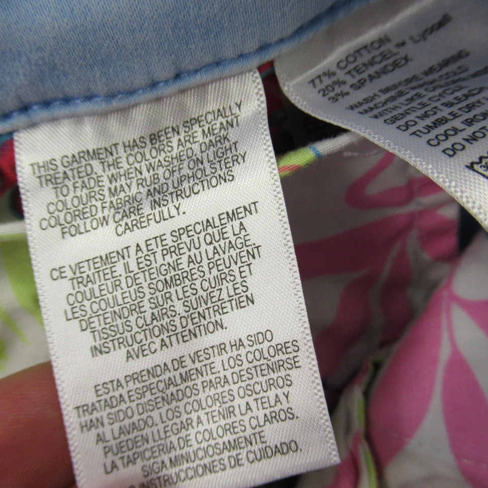 Shorts feminino Tommy Bahama 4 bolsos leves ao ar livre azul chino - Imagem 4 de 4