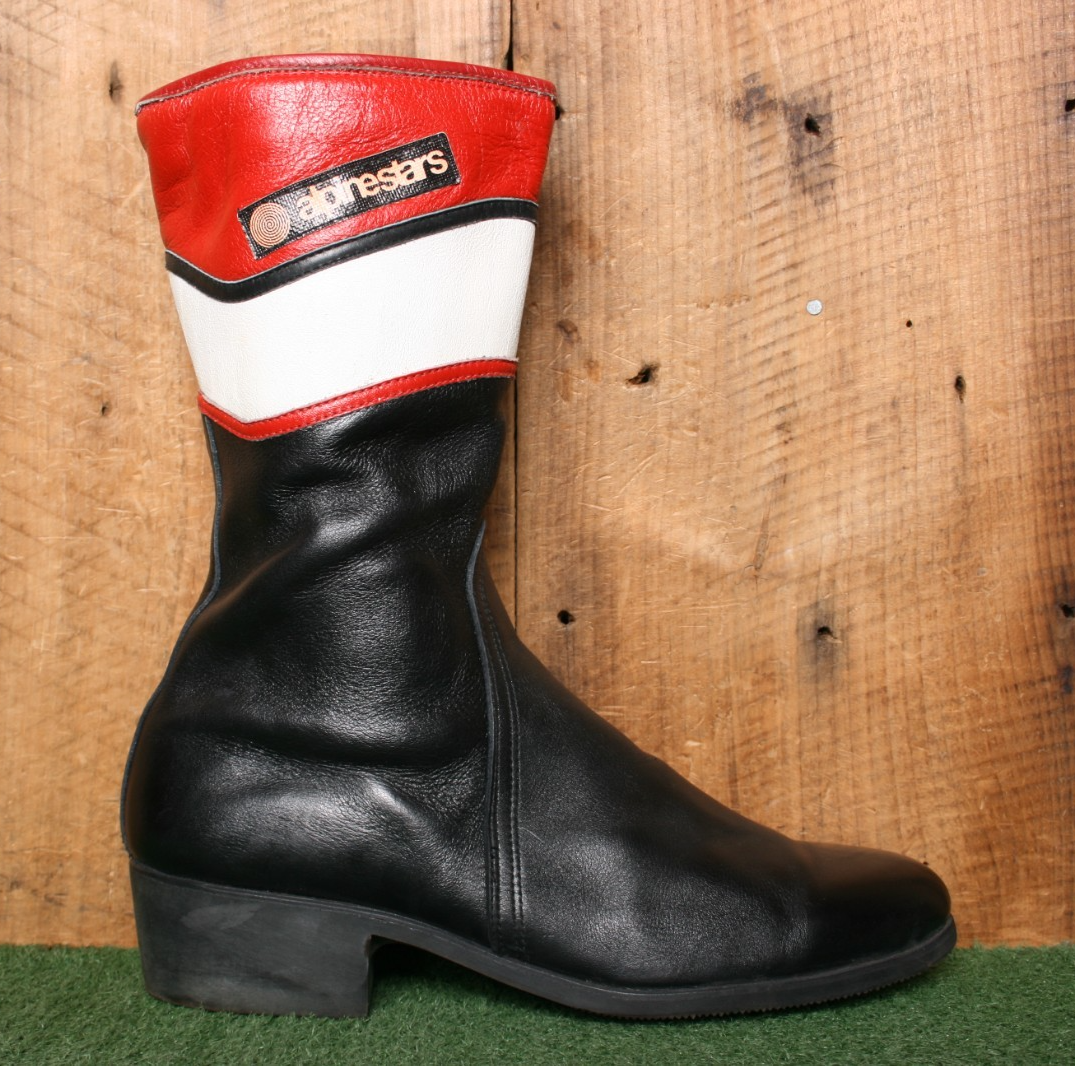alpine stars KENNY2 MOTORCYCLE BOOTS MADE IN ITALY　絶品 Vintage KENNY ROBERTS Alpinestars Motocross Road Racing Boots w