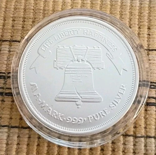 Amark Liberty 1 oz .999 Fine Silver Round