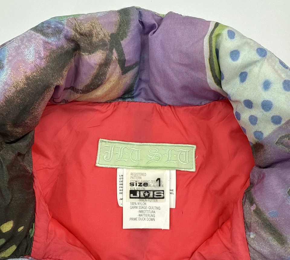 Chaleco acolchado Jet Set Down para mujer 1 multicolor hecho en Italia esquí Foto 3 de 4