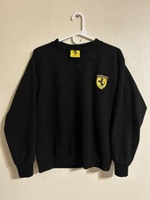 Vintage 1996 Ferrari F1 Crewneck Sweatshirtblack Small Nice Man Spellout Back