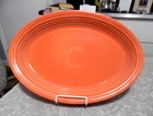 FIESTAWARE NEW FACTORY 2ND PERSIMMON 13 1/2" X 9 1/2" OVAL SERVING PLATTER