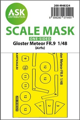 Art Scale Kit 200-M48324 - 1:48 Gloster Meteor FR.9 one-sided fit and self adhes