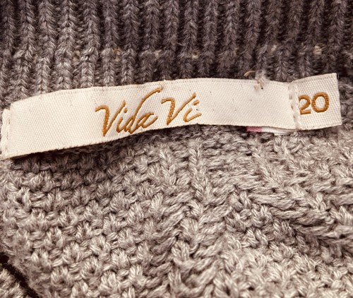 Cárdigan Vidi Vi Talla 20 Gris Invierno Verano Vacaciones Excelente S3 - Imagen 5 de 7