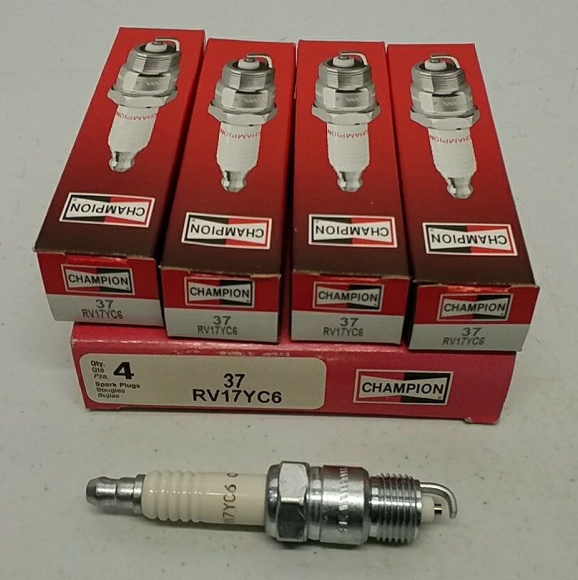 Champion 37 Copper Plus Spark Plugs  Pack of 4 Reliable Ignition Performance