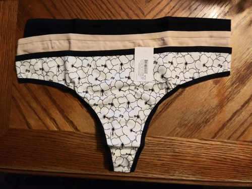 Auden Size L (12-14) Multicolor 3 pairs Underwear Floral Tan Black 15-18W - Picture 6 of 10