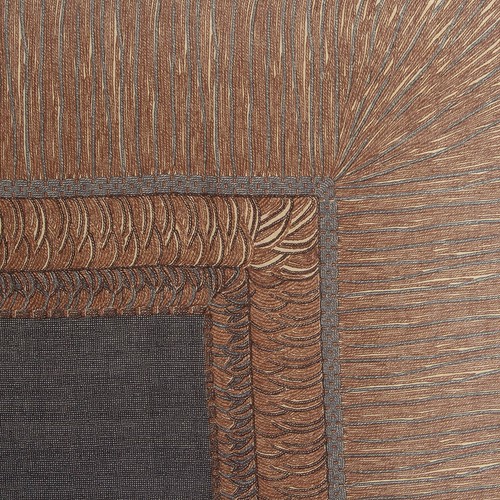 63932 auth CHANEL brown grey FRINGE PRINT cashmere & silk XL Shawl Scarf - Picture 2 of 5