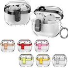 For Samsung Galaxy Buds 3 / 3 Pro Shockproof Clear Lock TPU Case with Keychain