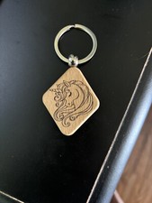 Engraved Wooden Keychain