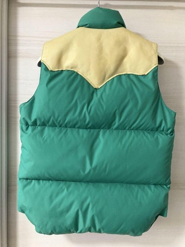 Rocky Mountain Featherbed Christy Down Vest Made in Japan Green Men's Size 40 - Picture 2 of 8