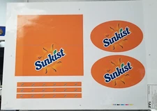Sunkist Orange Soda Proof Preproduction Advertising Juicy Geometric Pops 2007