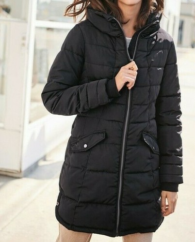 Next Black Padded Coat Shower Resistant 