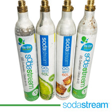 Soda Stream 60L CO2 Cylinder Empty LOT OF 4 canisters Sodastream, Used