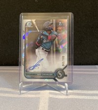 2022 LUIS CHEVALIER BOWMAN 1ST CHROME ATOMIC REFRACTOR AUTO 43/100