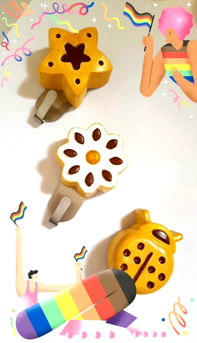 Joonnair 4 Ganci Adesivi Colorati Per Bambini, Autoadesivi In ABS, 8,5x4x3 Cm, Per Appendere Vestiti, Zaini E Cappotti In Camera