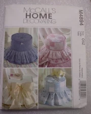 McCall's 4894 Home Decorating Tuffets/Footstool Pattern Uncut