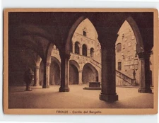 Postcard Cortile del Bargello Florence Italy